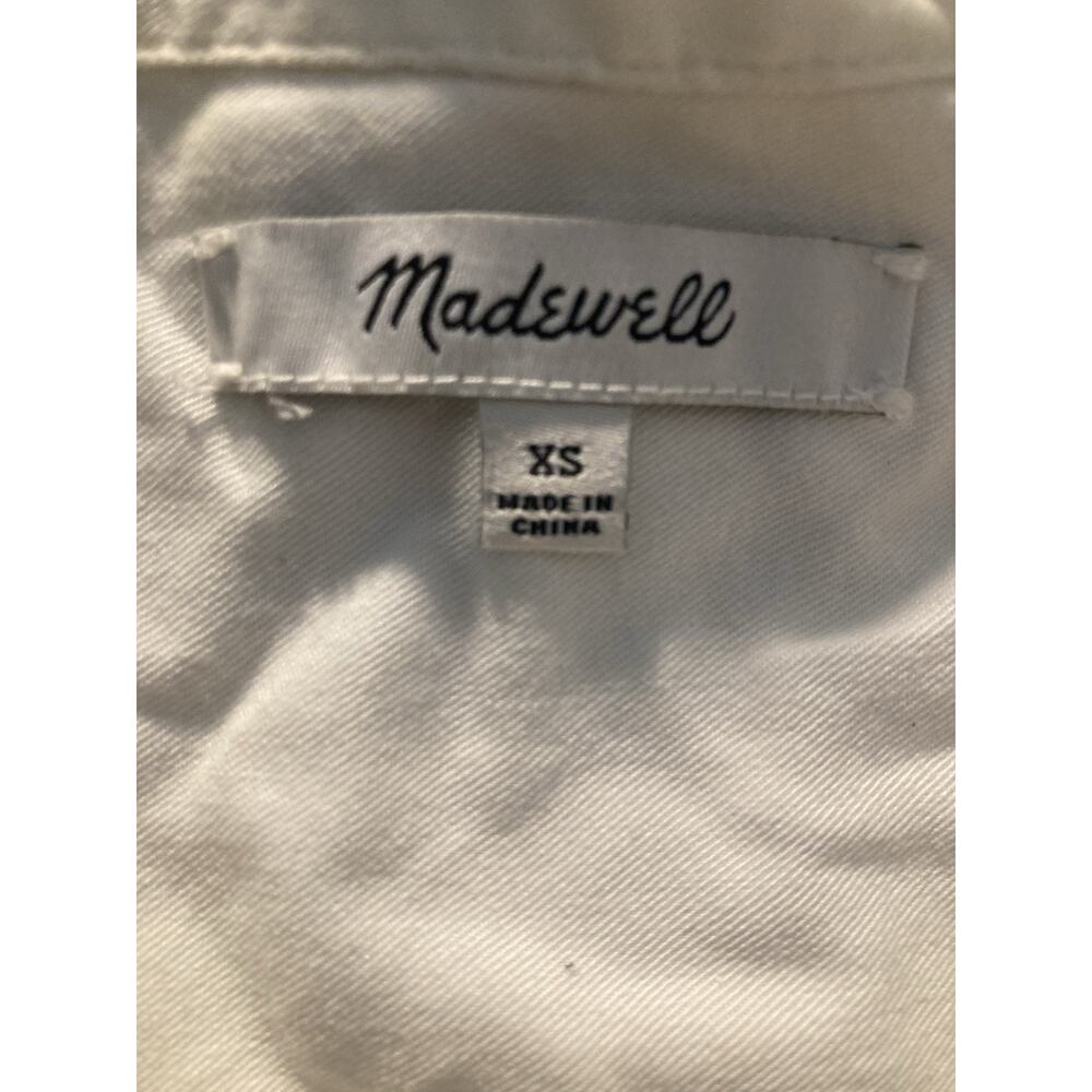 Madewell Women’s XS Collared White Courier Button Back Shirt - Picture 3 of 6